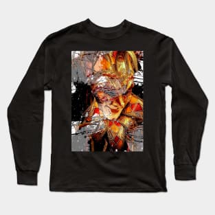 Venice Carnival. Red Clown Mask Long Sleeve T-Shirt